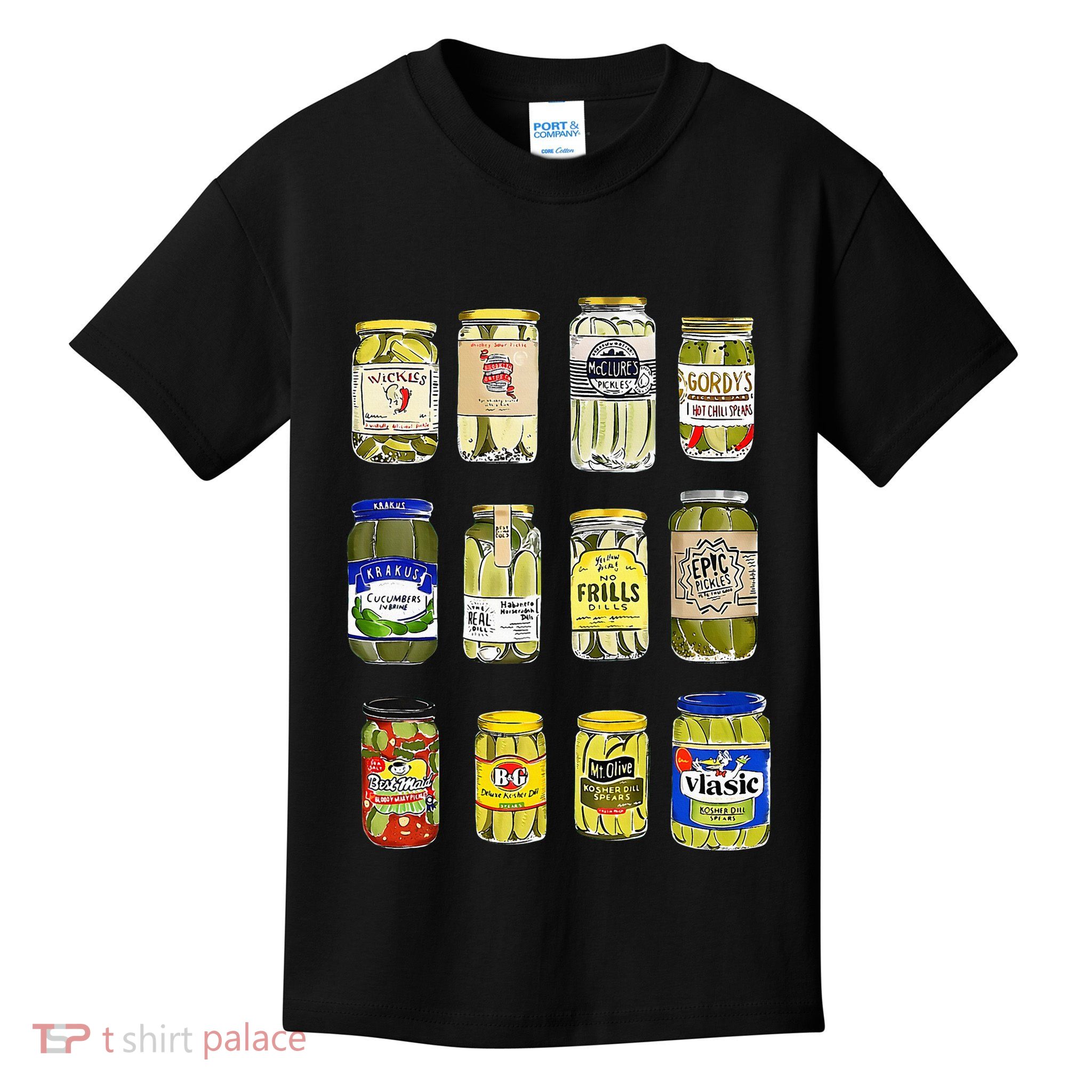 Canned Pickles Canning Season Pickle Jar Lovers Kids T-Shirt
