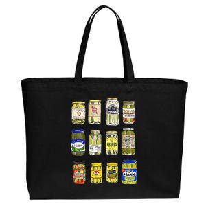 Canned Pickles Canning Season Pickle Jar Lovers Cotton Canvas Jumbo Tote