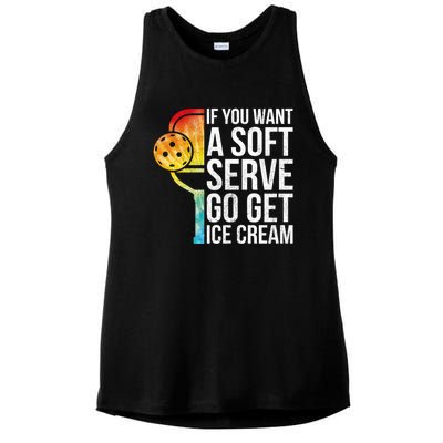 Cool Pickleball Coach Pun Funny Pickleball Gift Ladies PosiCharge Tri-Blend Wicking Tank