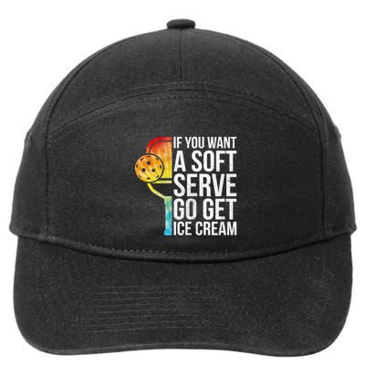 Cool Pickleball Coach Pun Funny Pickleball Gift 7-Panel Snapback Hat