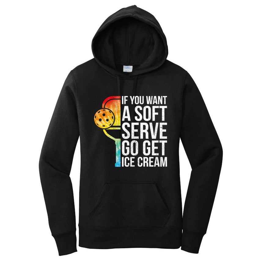 Cool Pickleball Coach Pun Funny Pickleball Gift Women's Pullover Hoodie
