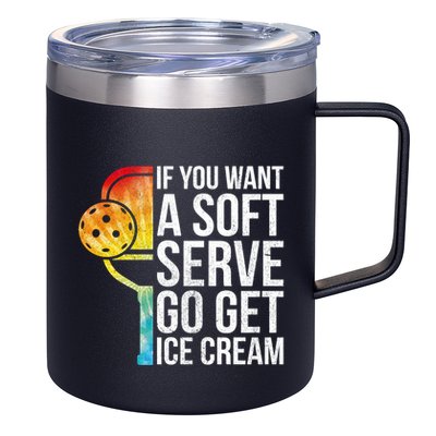 Cool Pickleball Coach Pun Funny Pickleball Gift 12oz Stainless Steel Coffee Mug