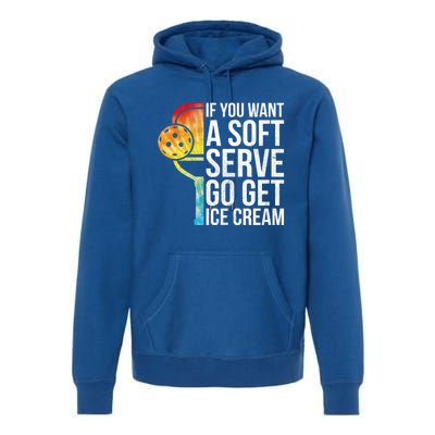 Cool Pickleball Coach Pun Funny Pickleball Gift Premium Hoodie