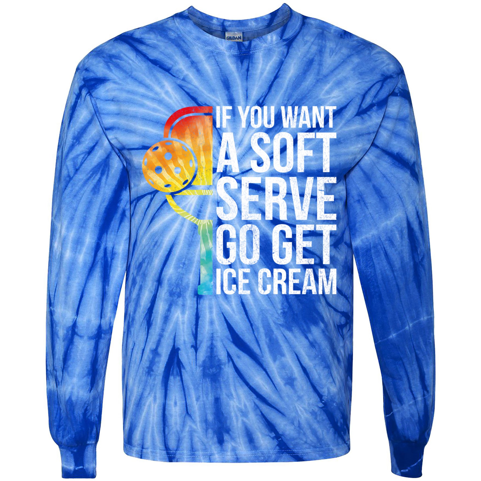 Cool Pickleball Coach Pun Funny Pickleball Gift Tie-Dye Long Sleeve Shirt