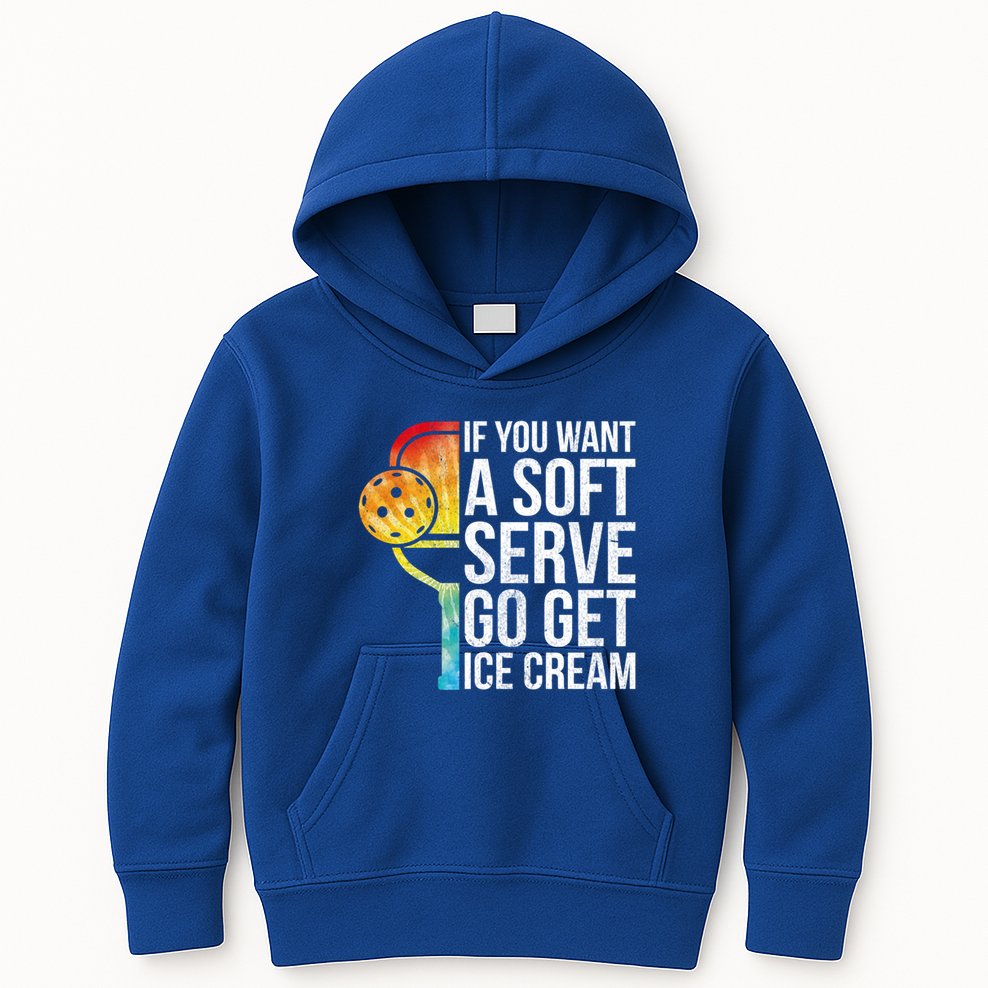 Cool Pickleball Coach Pun Funny Pickleball Gift Kids Hoodie