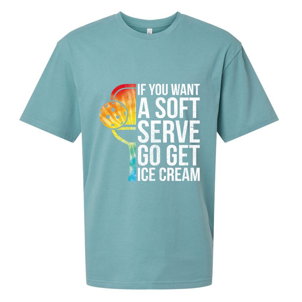 Cool Pickleball Coach Pun Funny Pickleball Gift Sueded Cloud Jersey T-Shirt