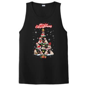 Cute Pugs Christmas Tree With Lover PosiCharge Competitor Tank