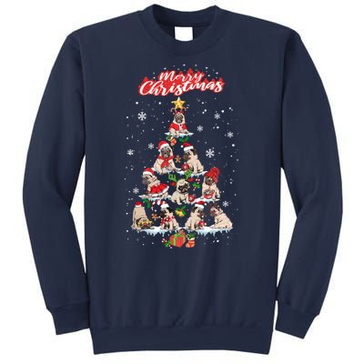 Cute Pugs Christmas Tree With Lover Sweatshirt