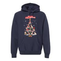 Cute Pugs Christmas Tree With Lover Premium Hoodie