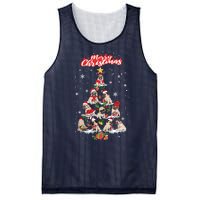 Cute Pugs Christmas Tree With Lover Mesh Reversible Basketball Jersey Tank