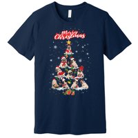 Cute Pugs Christmas Tree With Lover Premium T-Shirt