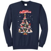 Cute Pugs Christmas Tree With Lover Tall Sweatshirt