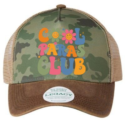 Cool Paras Club Paraprofessional Paraeducator Back To School Legacy Tie Dye Trucker Hat