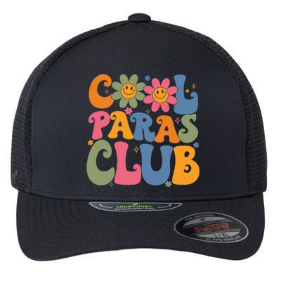 Cool Paras Club Paraprofessional Paraeducator Back To School Flexfit Unipanel Trucker Cap