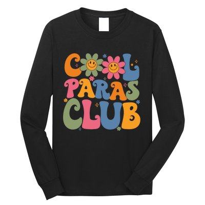 Cool Paras Club Paraprofessional Paraeducator Back To School Long Sleeve Shirt