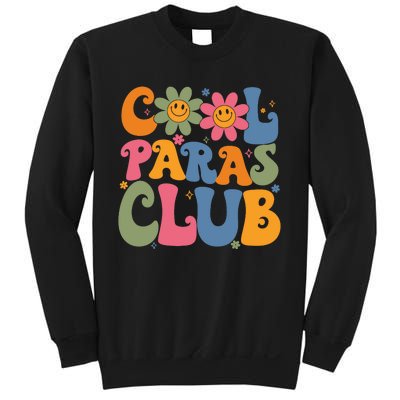 Cool Paras Club Paraprofessional Paraeducator Back To School Sweatshirt