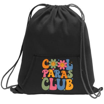 Cool Paras Club Paraprofessional Paraeducator Back To School Sweatshirt Cinch Pack Bag