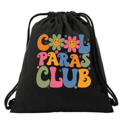 Cool Paras Club Paraprofessional Paraeducator Back To School Drawstring Bag