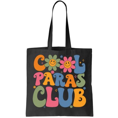 Cool Paras Club Paraprofessional Paraeducator Back To School Tote Bag