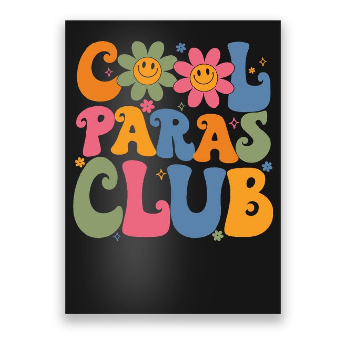 Cool Paras Club Paraprofessional Paraeducator Back To School Poster