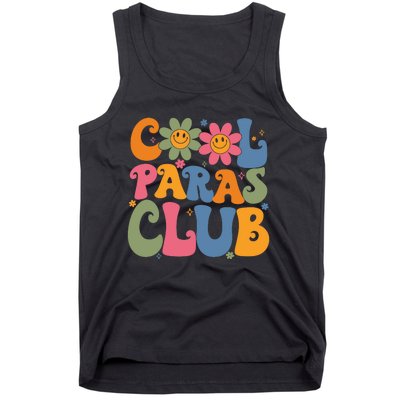 Cool Paras Club Paraprofessional Paraeducator Back To School Tank Top