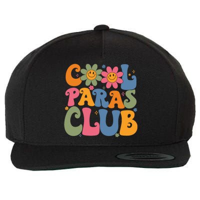 Cool Paras Club Paraprofessional Paraeducator Back To School Wool Snapback Cap