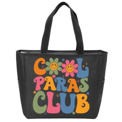 Cool Paras Club Paraprofessional Paraeducator Back To School Zip Tote Bag