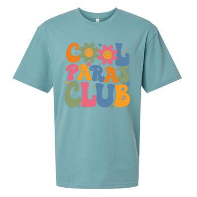 Cool Paras Club Paraprofessional Paraeducator Back To School Sueded Cloud Jersey T-Shirt