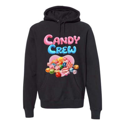 Candy Party Crew Lover Halloween Party Cute Trick Or Treat. Premium Hoodie