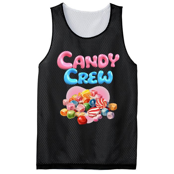 Candy Party Crew Lover Halloween Party Cute Trick Or Treat. Mesh Reversible Basketball Jersey Tank