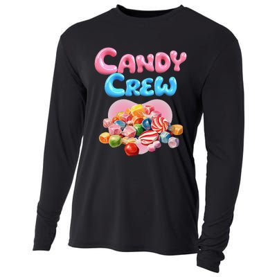 Candy Party Crew Lover Halloween Party Cute Trick Or Treat. Cooling Performance Long Sleeve Crew