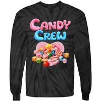 Candy Party Crew Lover Halloween Party Cute Trick Or Treat. Tie-Dye Long Sleeve Shirt