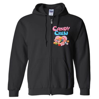 Candy Party Crew Lover Halloween Party Cute Trick Or Treat. Full Zip Hoodie