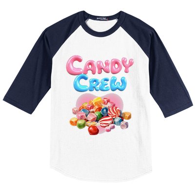 Candy Party Crew Lover Halloween Party Cute Trick Or Treat. Baseball Sleeve Shirt