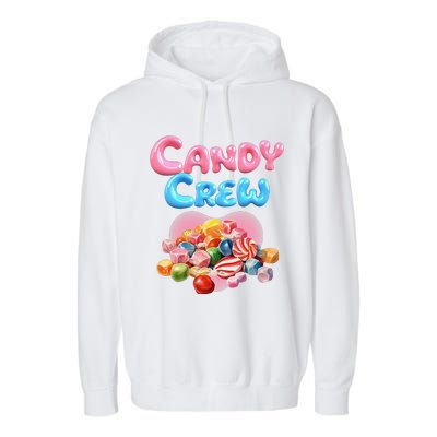 Candy Party Crew Lover Halloween Party Cute Trick Or Treat. Garment-Dyed Fleece Hoodie