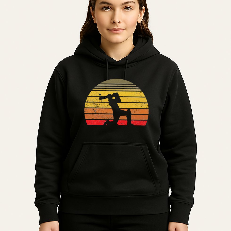 Cricket Player Cricket Sport Vintage Cricket Hoodie