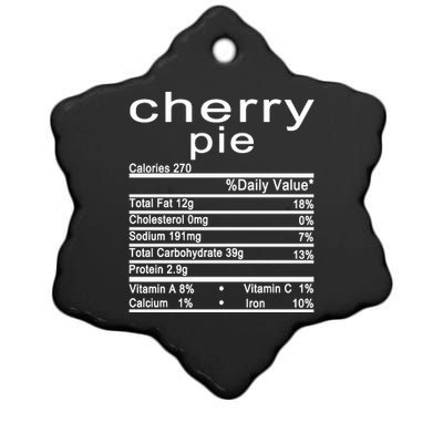 Cherry Pie Ceramic Star Ornament