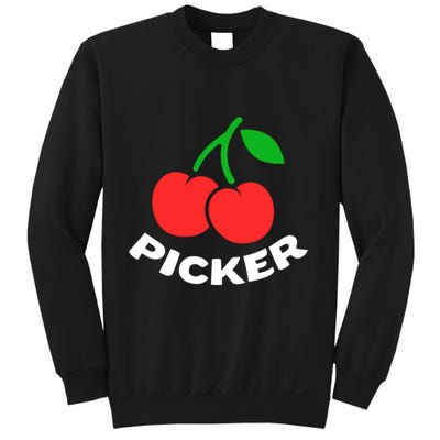 Cherry Picker Cherries Fruit Picking Sweatshirt