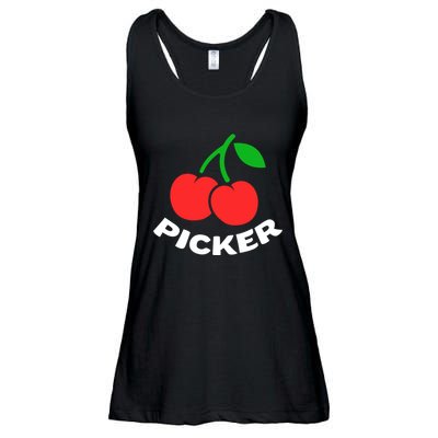 Cherry Picker Cherries Fruit Picking Ladies Essential Flowy Tank