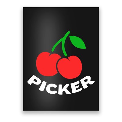 Cherry Picker Cherries Fruit Picking Poster