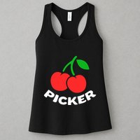 Cherry Picker Cherries Fruit Picking Womens Tank Top