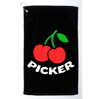 Cherry Picker Cherries Fruit Picking Golf Towel