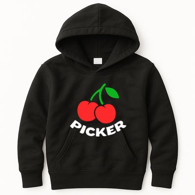 Cherry Picker Cherries Fruit Picking Kids Hoodie