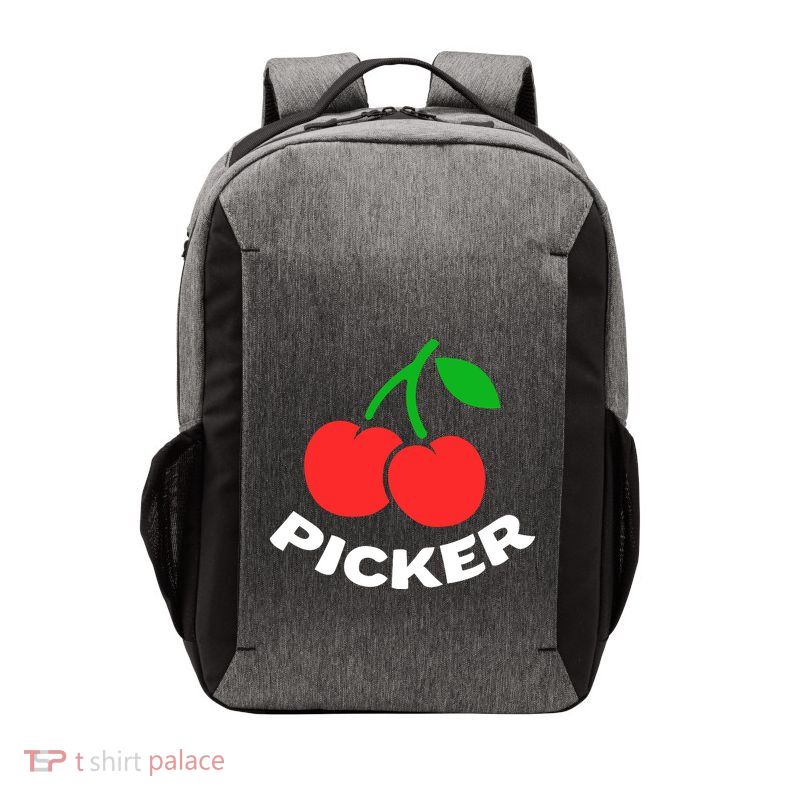 Cherry Picker Cherries Fruit Picking Vector Backpack