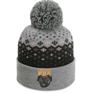 Crazy Pug The Baniff Cuffed Pom Beanie