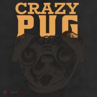 Crazy Pug 7 Panel Mesh Trucker Snapback Hat