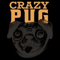 Crazy Pug 16 in Basic Backpack