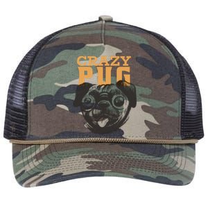 Crazy Pug Retro Rope Trucker Hat Cap