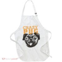 Crazy Pug Full-Length Apron With Pockets