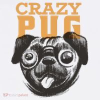 Crazy Pug Full-Length Apron With Pockets